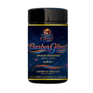 Barber Glow 60 cápsulas Suplemento para Barba e Cabelo