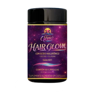 Hair Glow 60 cápsulas Suplemento para Cabelo, Pele e Unhas