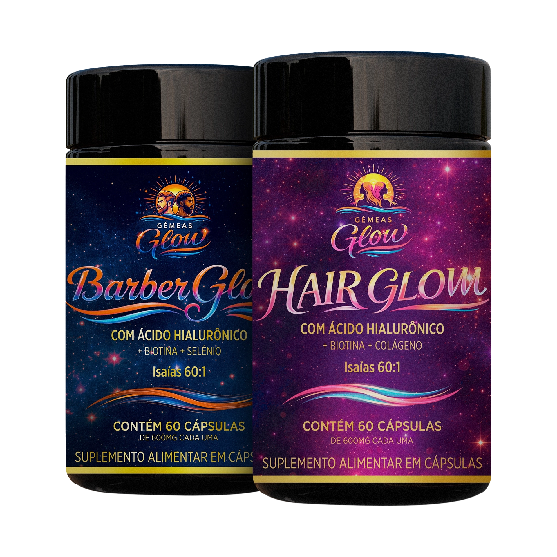 Combo Match perfeito com Hair Glow + Barber Glow