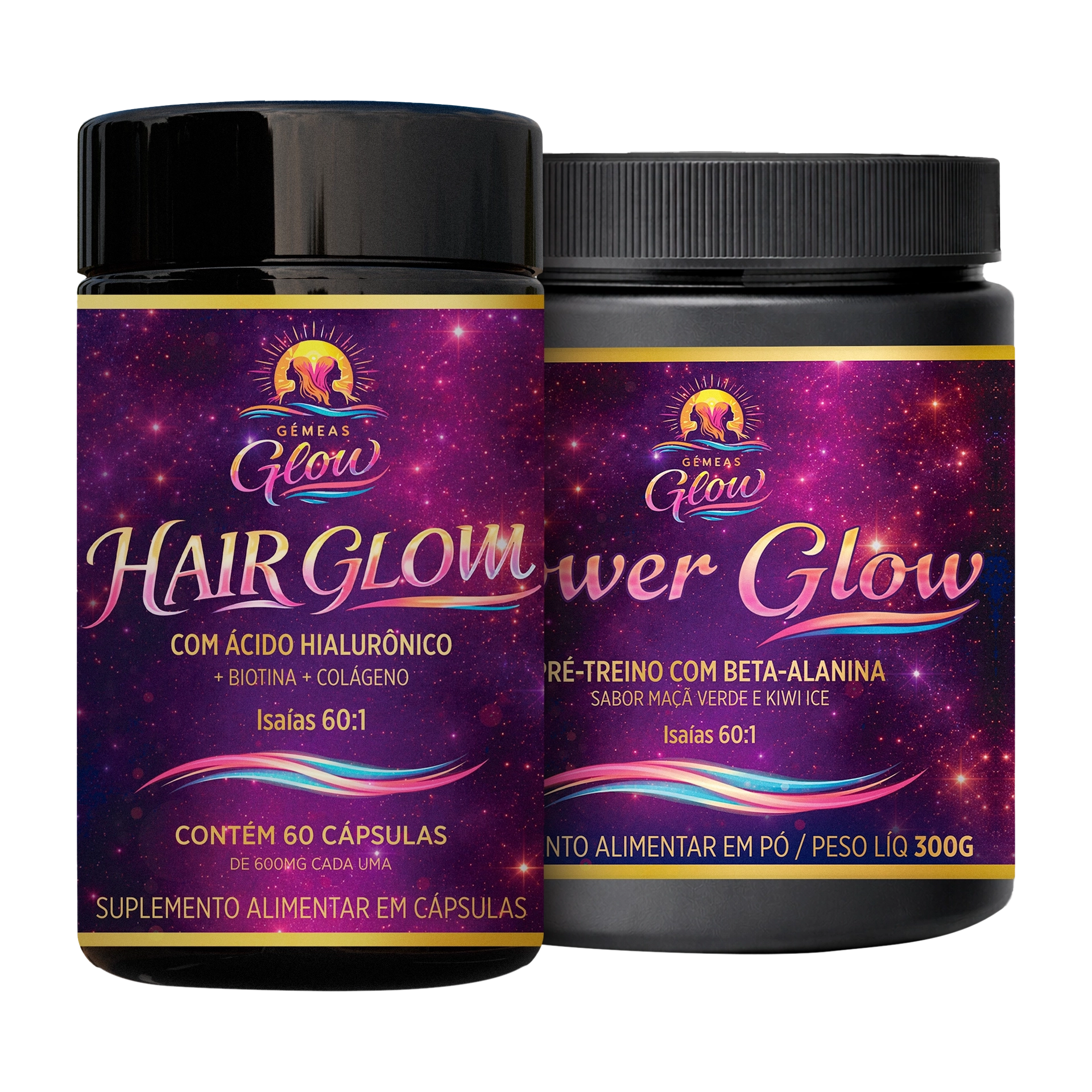 Combo Beleza & Energia com Hair Glow + Power Glow