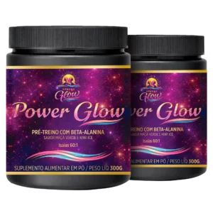 Power Glow Pré-Treino Kit com 2 unidades
