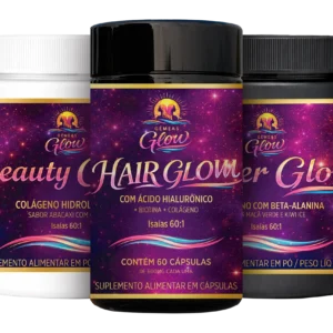 Combo Glow Supremo com Hair Glow + Power Glow + Colágeno