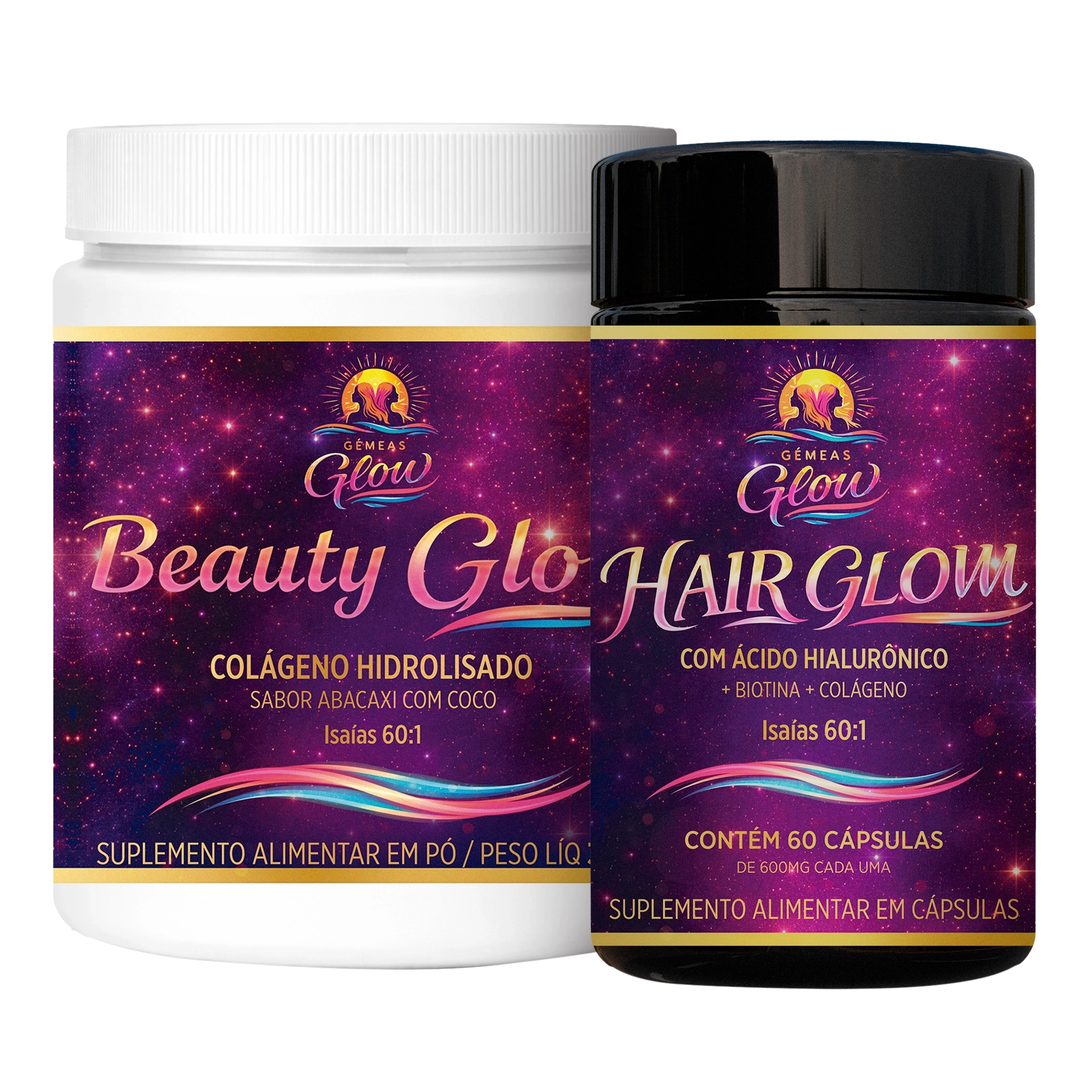 Combo Beleza Radiante com Hair Glow + Beauty Glow